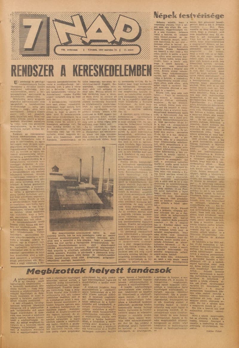 7 Nap, 7. évf. 1952. március 16. 11. sz. 1–12. oldal