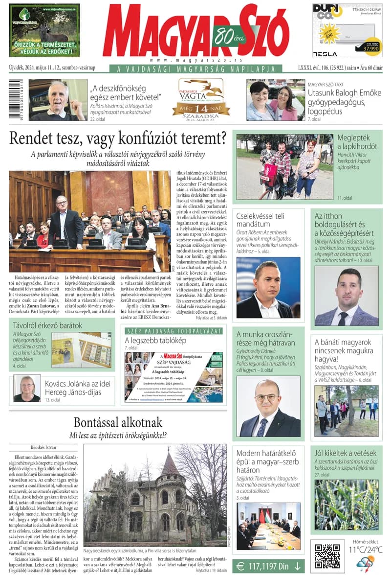 Magyar Szó, 81. évf. 2024. május 11. – 12. 106. sz. 1–32. oldal