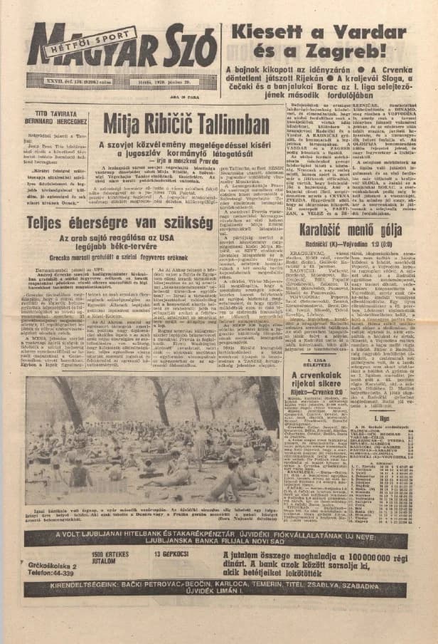 Magyar Szó, 27. évf. 1970. június 29. 176. sz. 1–14. oldal