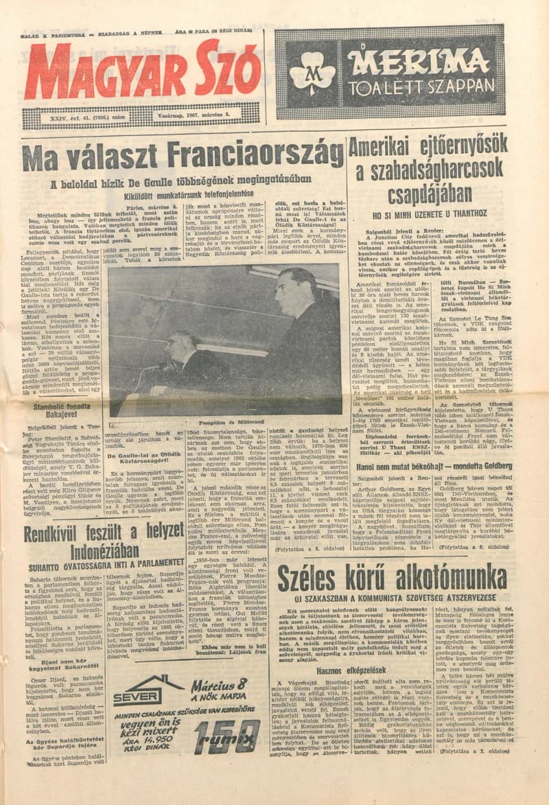 Magyar Szó, 24. évf. 1967. március 5. 61. sz. 1–24. oldal