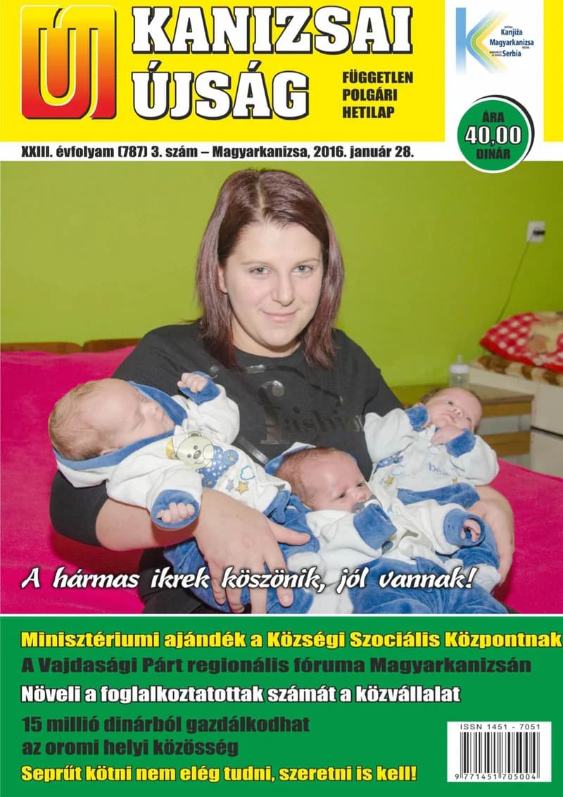 Új Kanizsai Újság, 23. évf. 2016. január 28. 3. sz.