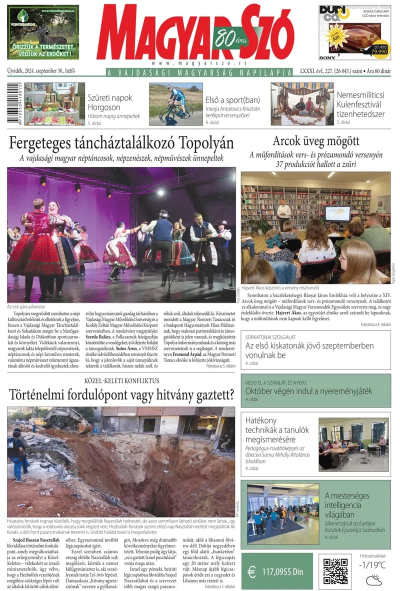 Magyar Szó, 81. évf. 2024. szeptember 30. 227. sz. 1–16. oldal