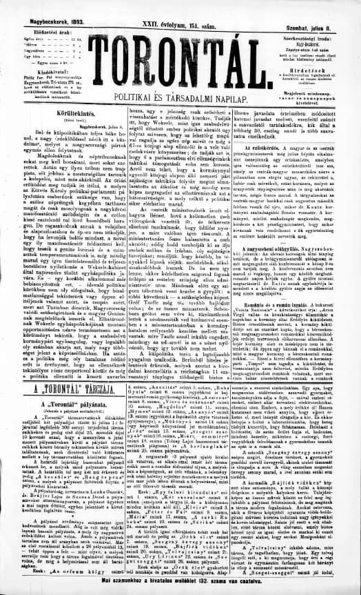 Torontál, 22. évf. 1893. július 8. 154. sz.