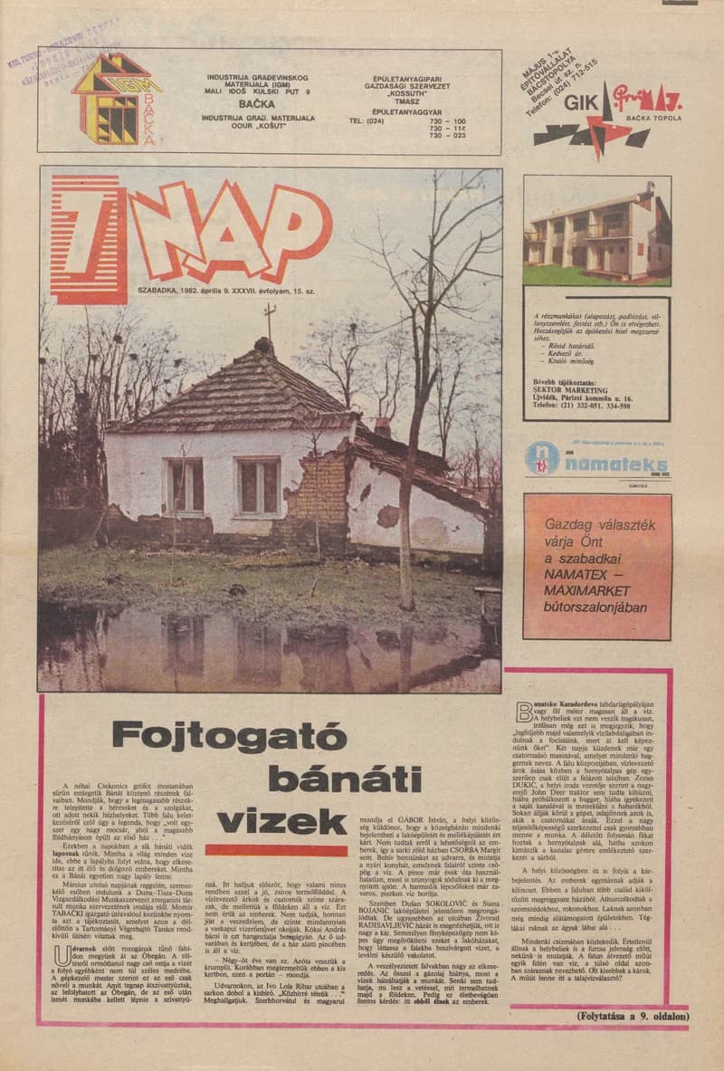 7 Nap, 37. évf. 1982. április 9. 15. sz. 1–16. oldal