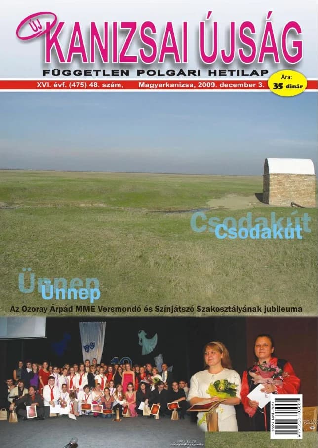 Új Kanizsai Újság, 16. évf. 2009. december 3. 48. sz.
