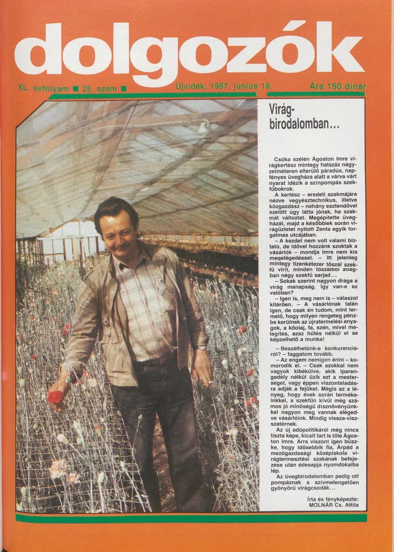 Dolgozók, 41. évf. 1987. június 18. 25. sz.