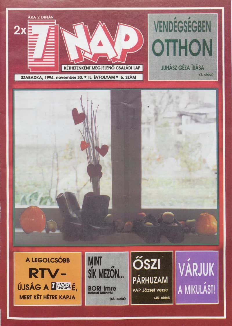 7 Nap, 49. évf. 1994. november 30. 6. sz. 1–52. oldal