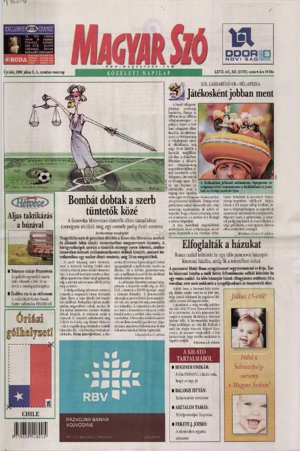 Magyar Szó, 67. évf. 2010. július 3. – 4. 152. sz. 1–44. oldal