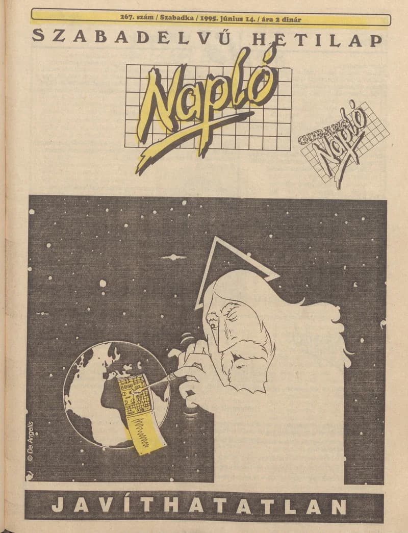 Napló - Szabadelvű hetilap, 6. évf. 1995. június 14. 267. sz.