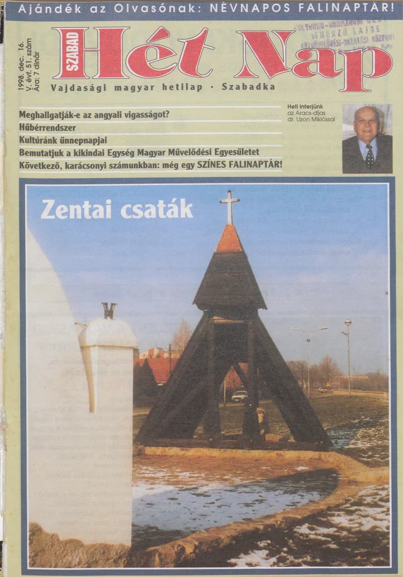 Szabad Hét Nap, 5. évf. 1998. december 16. 51. sz.