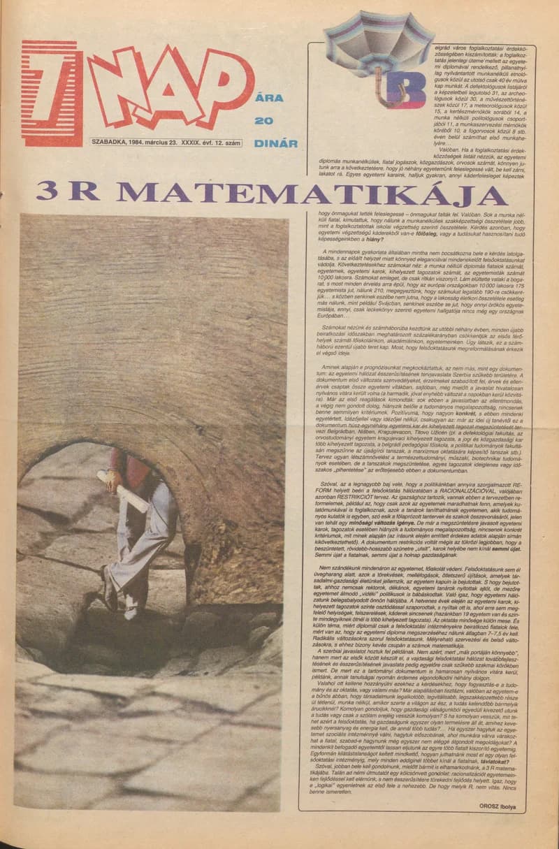 7 Nap, 39. évf. 1984. március 23. 12. sz. 1–12. oldal