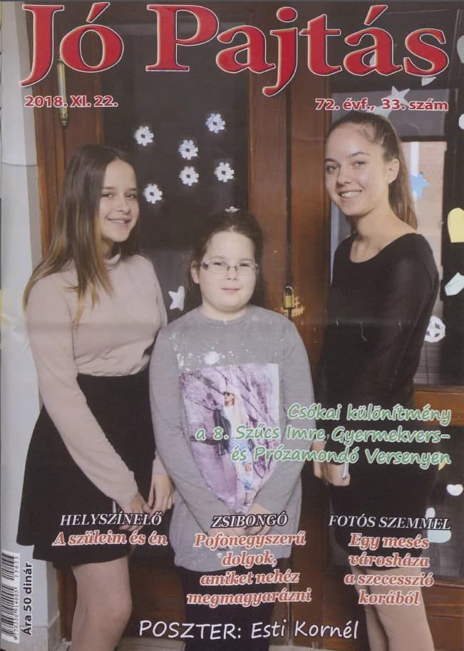 Jó Pajtás, 72. évf. 2018. november 22. 33. sz.