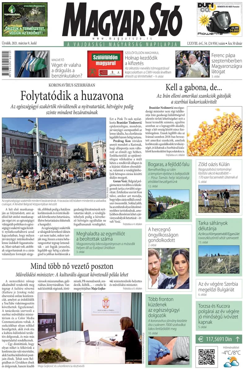 Magyar Szó, 78. évf. 2021. március 9. 54. sz. 1–20. oldal