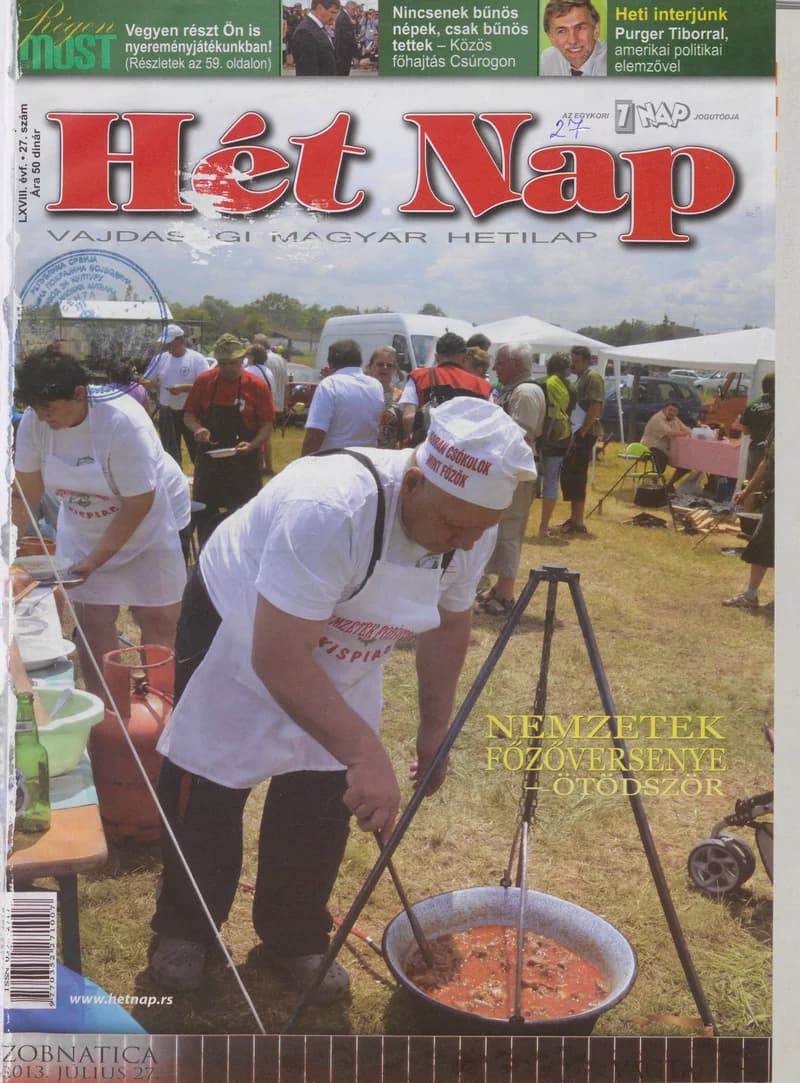 7 Nap, 68. évf. 2013. július 3. 27. sz.