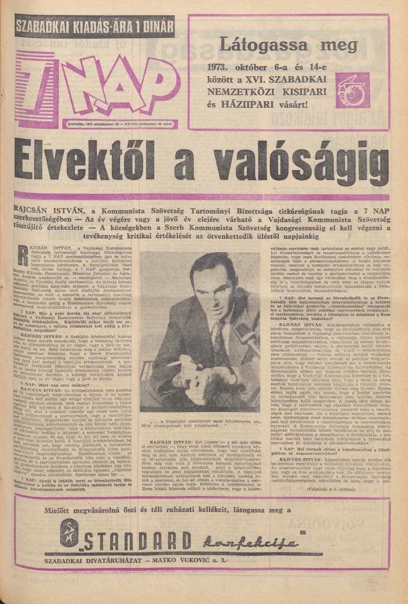 7 Nap, 28. évf. 1973. szeptember 28. 39. sz. 1–28. oldal