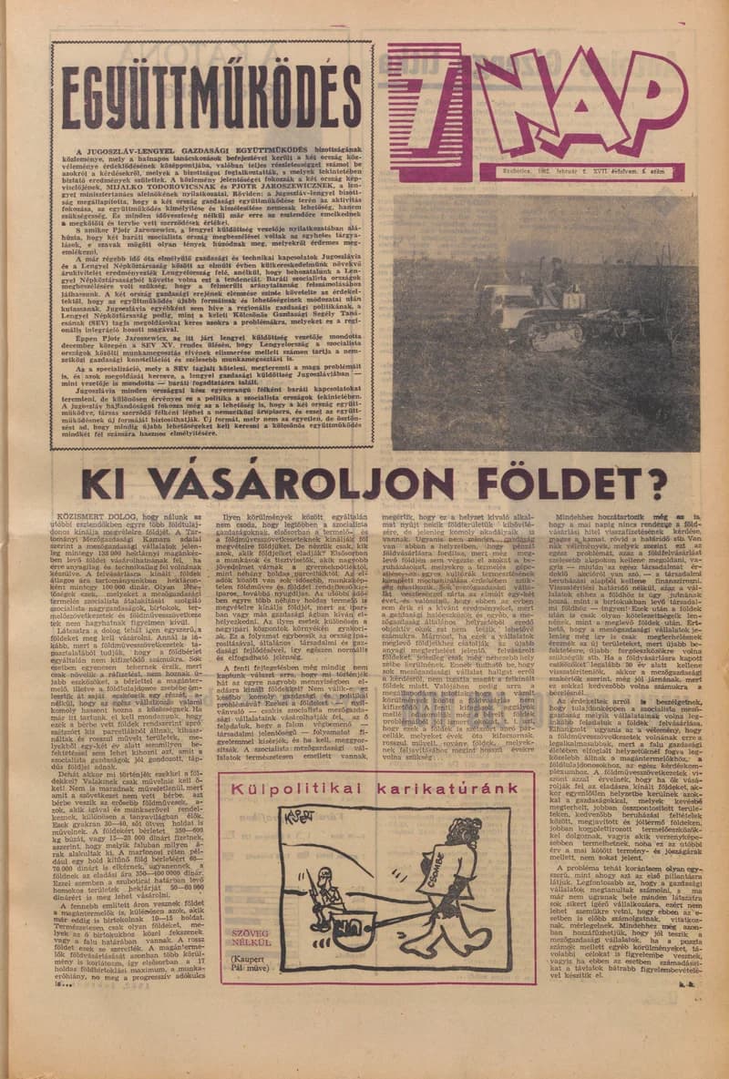 7 Nap, 17. évf. 1962. február 2. 5. sz. 1–20. oldal