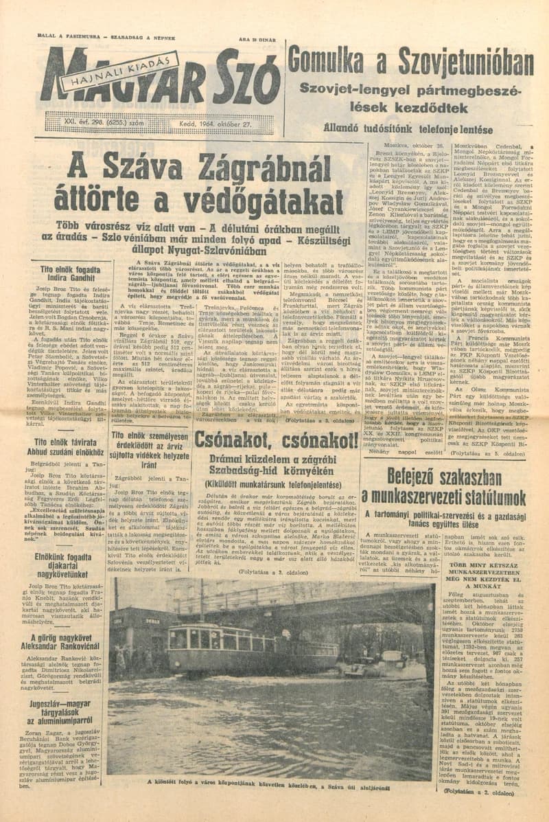 Magyar Szó, 21. évf. 1964. október 27. 298. sz.