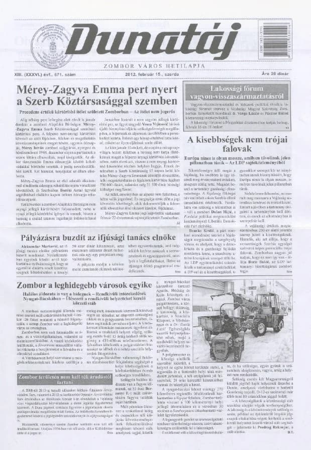 Dunatáj, 14. évf. 2012. február 15. 671. sz.