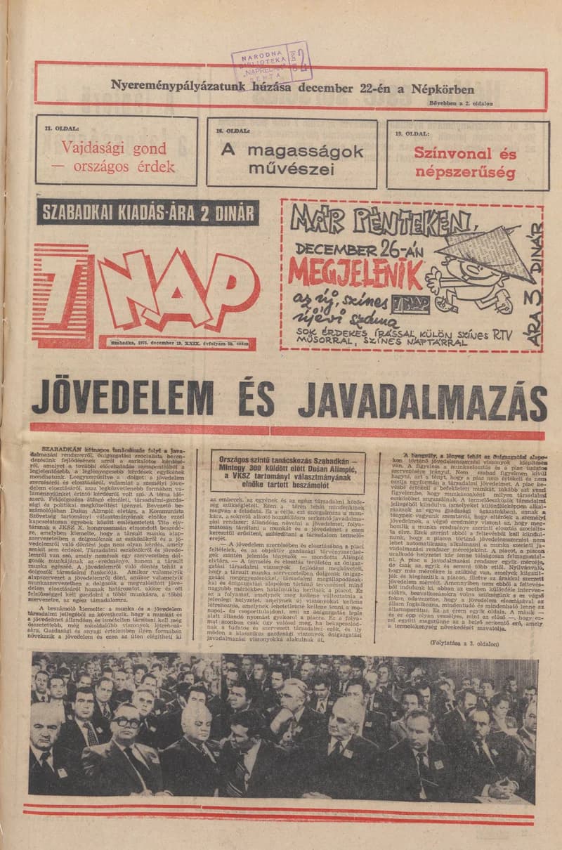 7 Nap, 30. évf. 1975. december 19. 50. sz. 1–32. oldal
