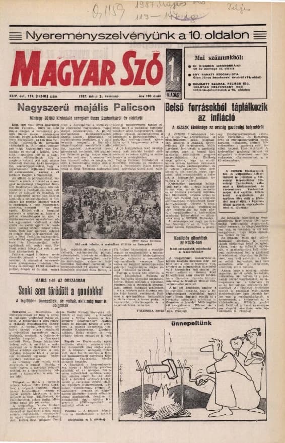 Magyar Szó, 44. évf. 1987. május 3. 119. sz. 1–28. oldal