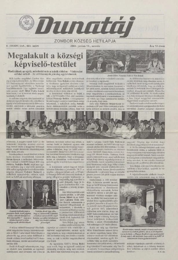 Dunatáj, 10. évf. 2008. június 18. 480. sz.