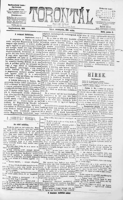Torontál, 25. évf. 1896. június 8. 130. sz.