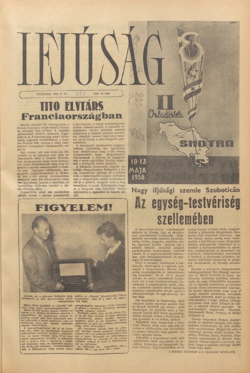 Ifjúság, 12. évf. 1956. május 12. 551. sz.
