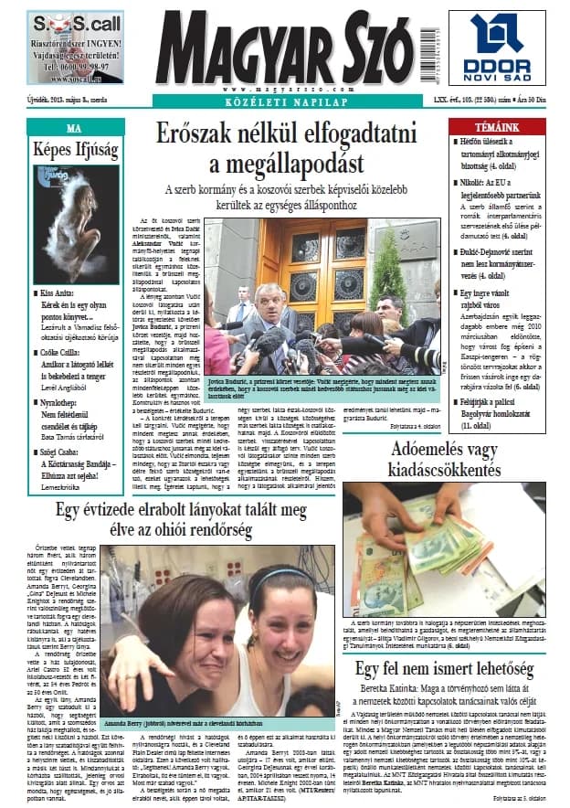 Magyar Szó, 70. évf. 2013. május 8. 103. sz. 1–20. oldal
