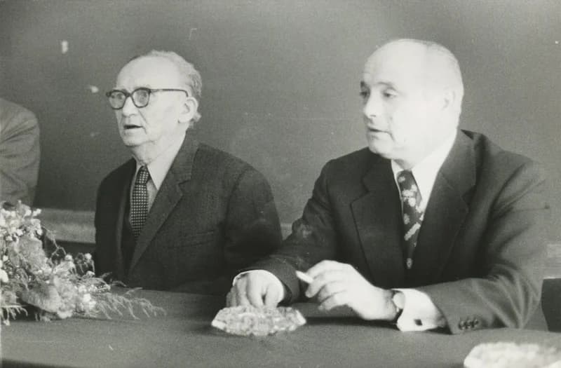 Gál László és Németh P. István színigazgató a Híd-díj átadásakor