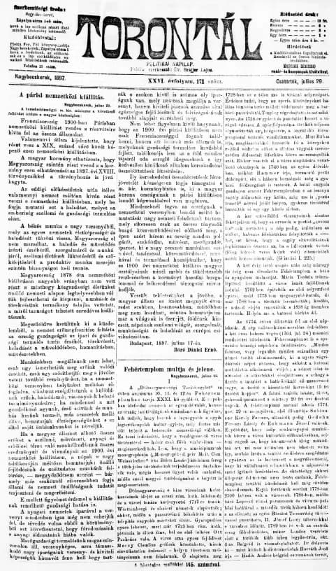 Torontál, 26. évf. 1897. július 29. 171. sz.