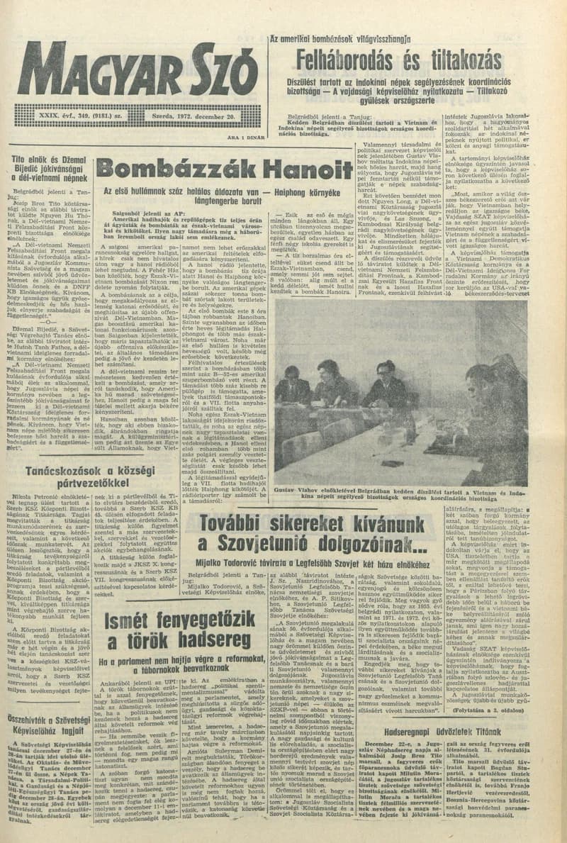 Magyar Szó, 29. évf. 1972. december 20. 349. sz. 1–20. oldal