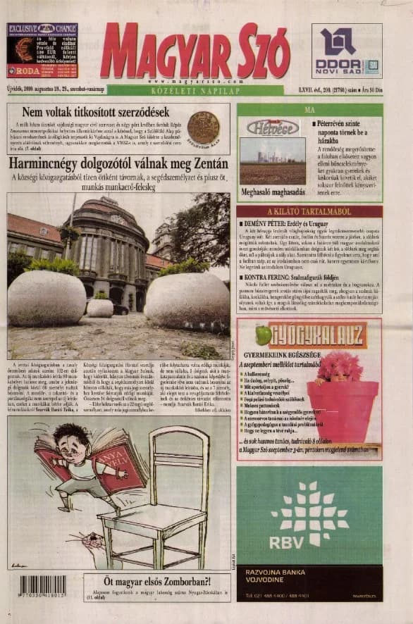 Magyar Szó, 67. évf. 2010. augusztus 28. – 29. 200. sz. 1–48. oldal