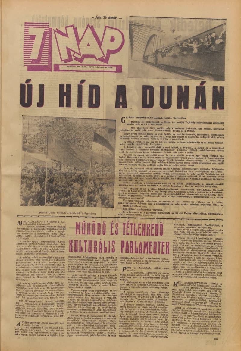 7 Nap, 16. évf. 1961. október 27. 43. sz. 1–20. oldal