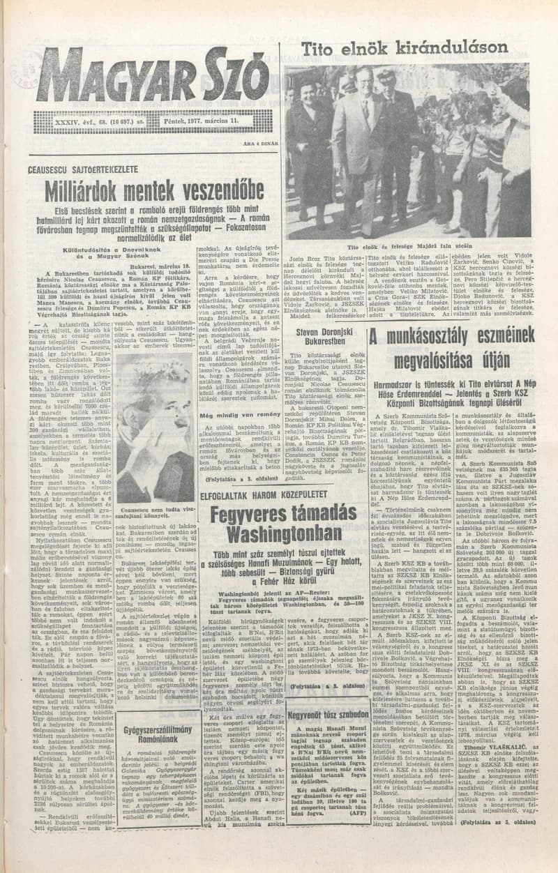 Magyar Szó, 34. évf. 1977. március 11. 68. sz.