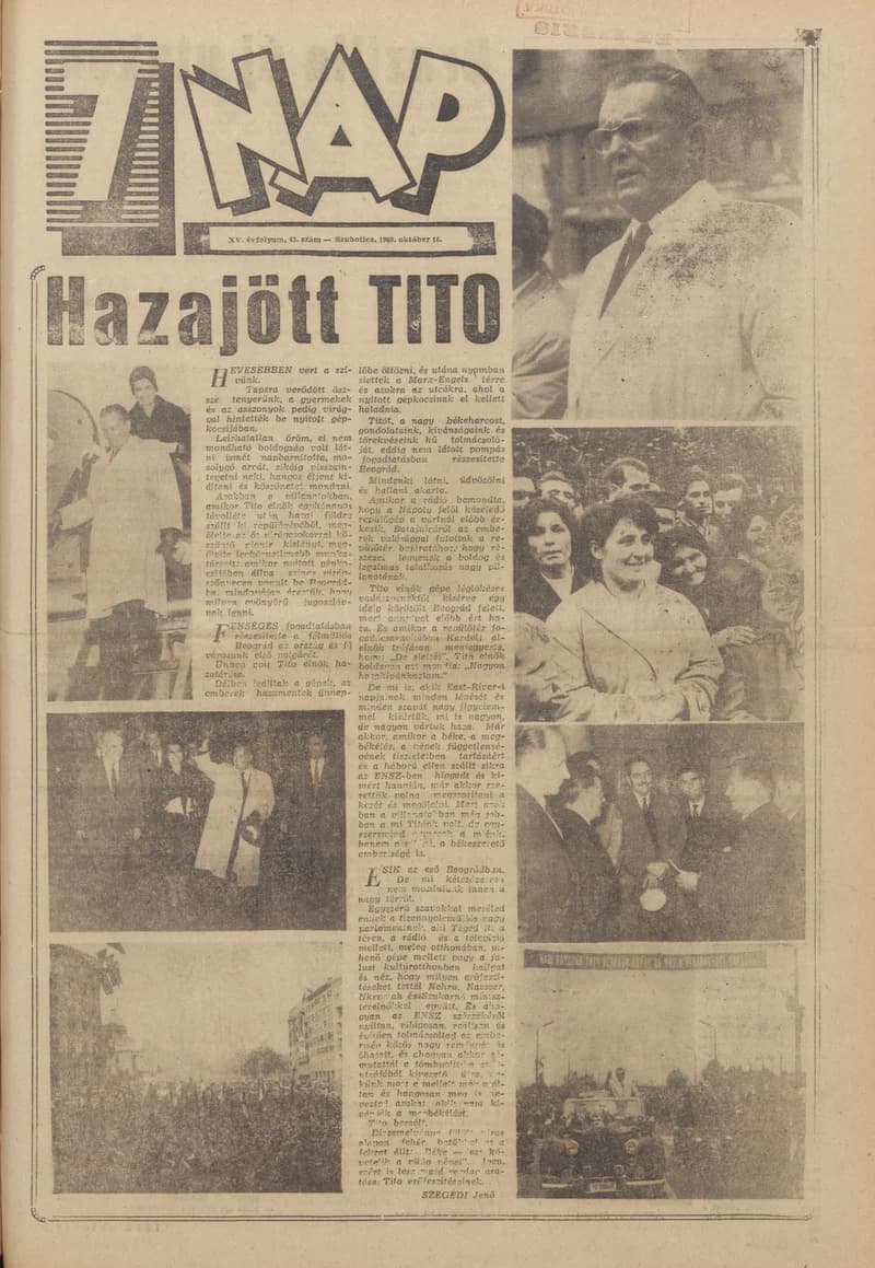 7 Nap, 15. évf. 1960. október 16. 43. sz. 1–24. oldal