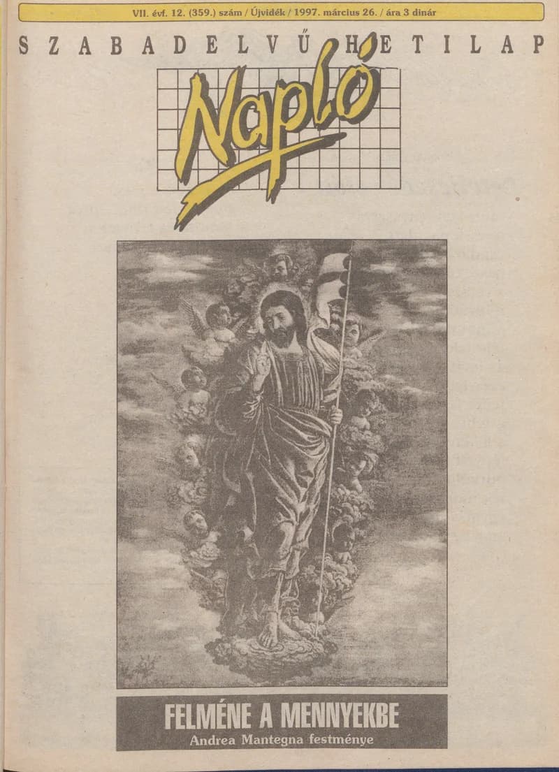 Napló - Szabadelvű hetilap, 8. évf. 1997. március 26. 359. sz.