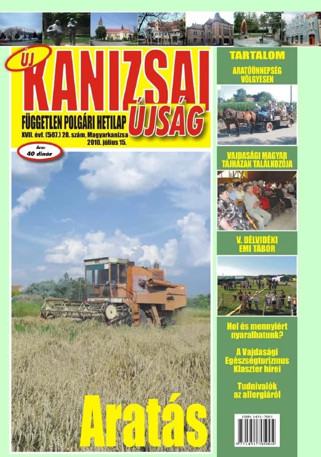 Új Kanizsai Újság, 17. évf. 2010. július 15. 28. sz.
