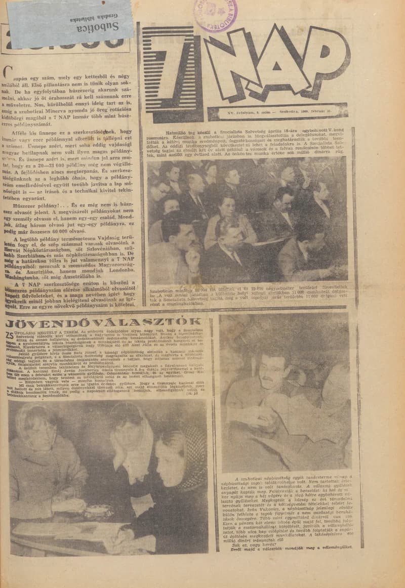 7 Nap, 15. évf. 1960. február 21. 9. sz.