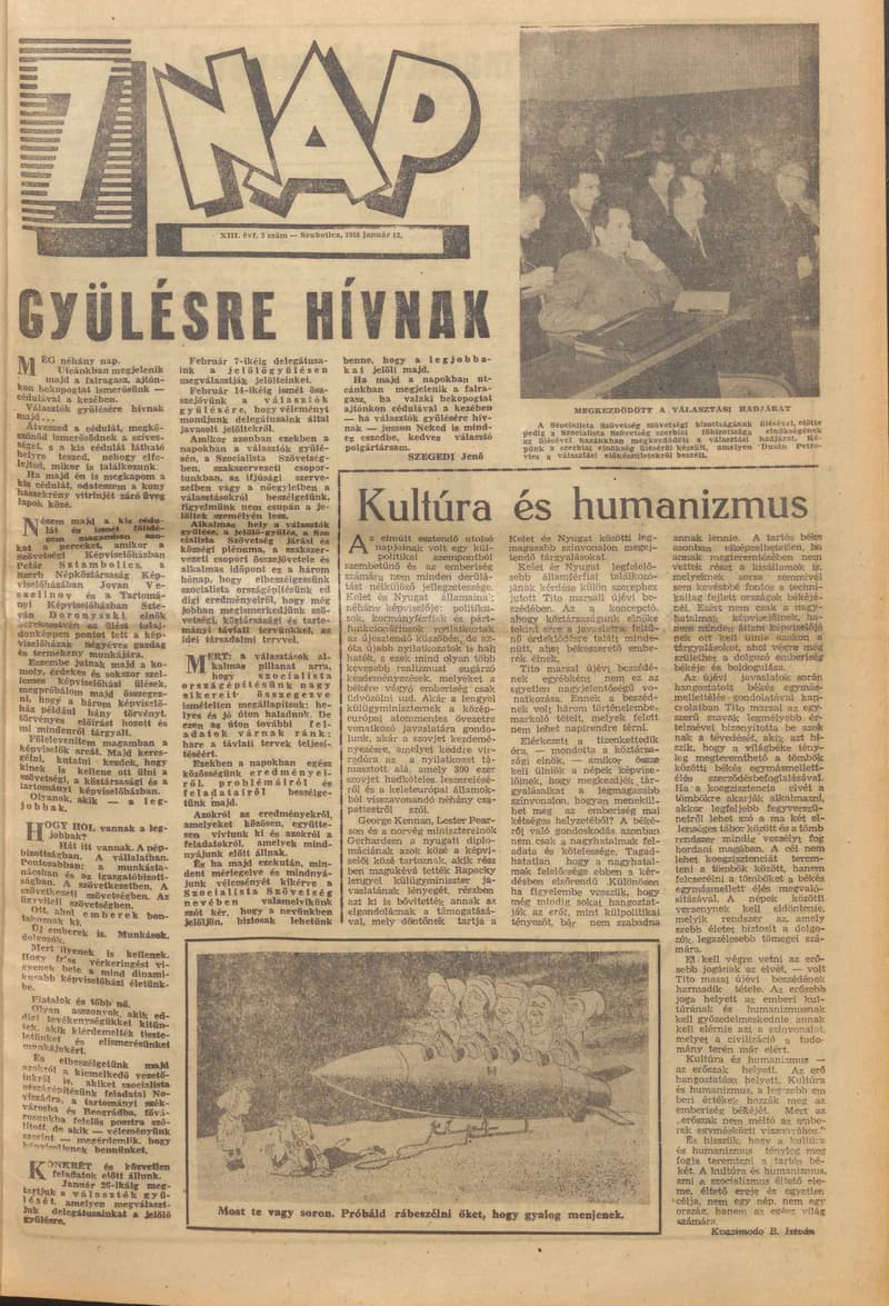 7 Nap, 13. évf. 1958. január 12. 3. sz.