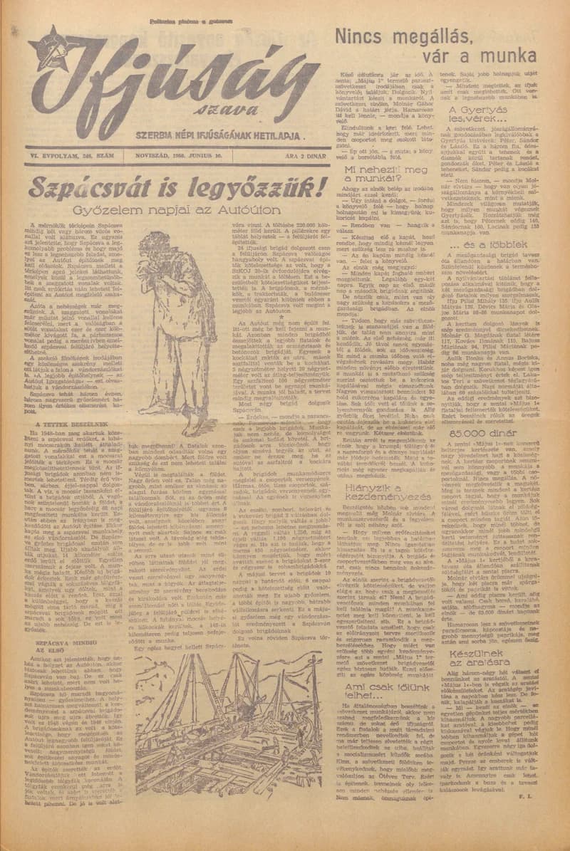 Ifjúság Szava, 6. évf. 1950. június 10. 248. sz.