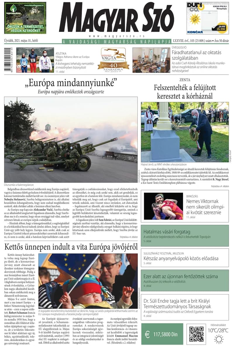 Magyar Szó, 78. évf. 2021. május 10. 105. sz. 1–16. oldal