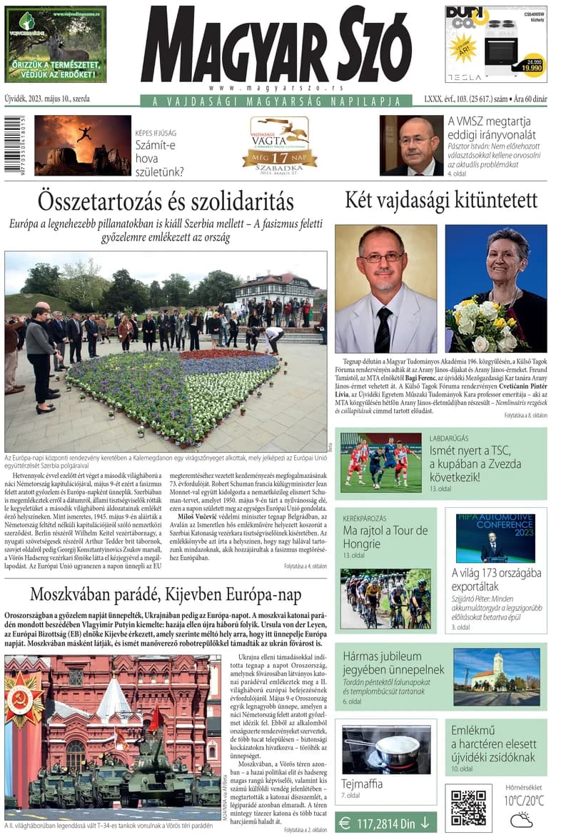Magyar Szó, 80. évf. 2023. május 10. 103. sz.