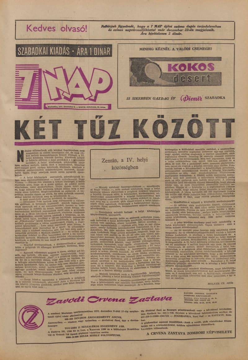 7 Nap, 27. évf. 1972. december 8. 49. sz. 1–28. oldal