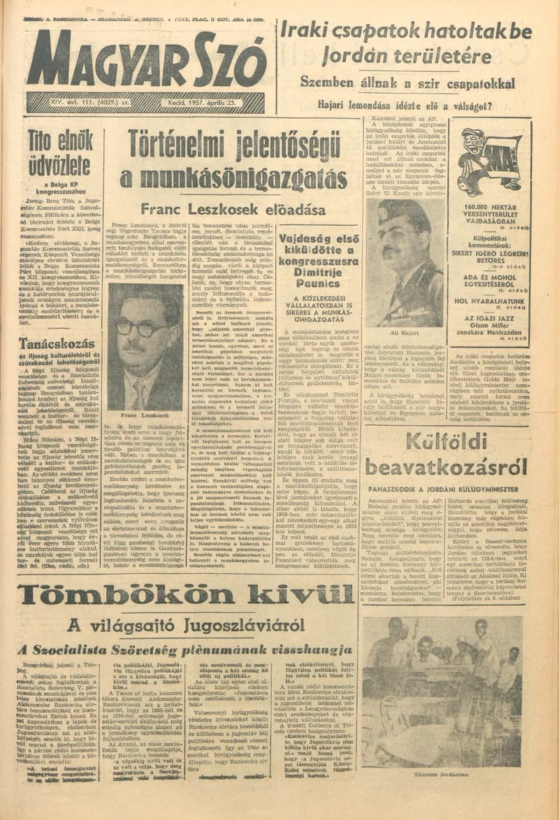 Magyar Szó, 14. évf. 1957. április 23. 111. sz. 1–10. oldal
