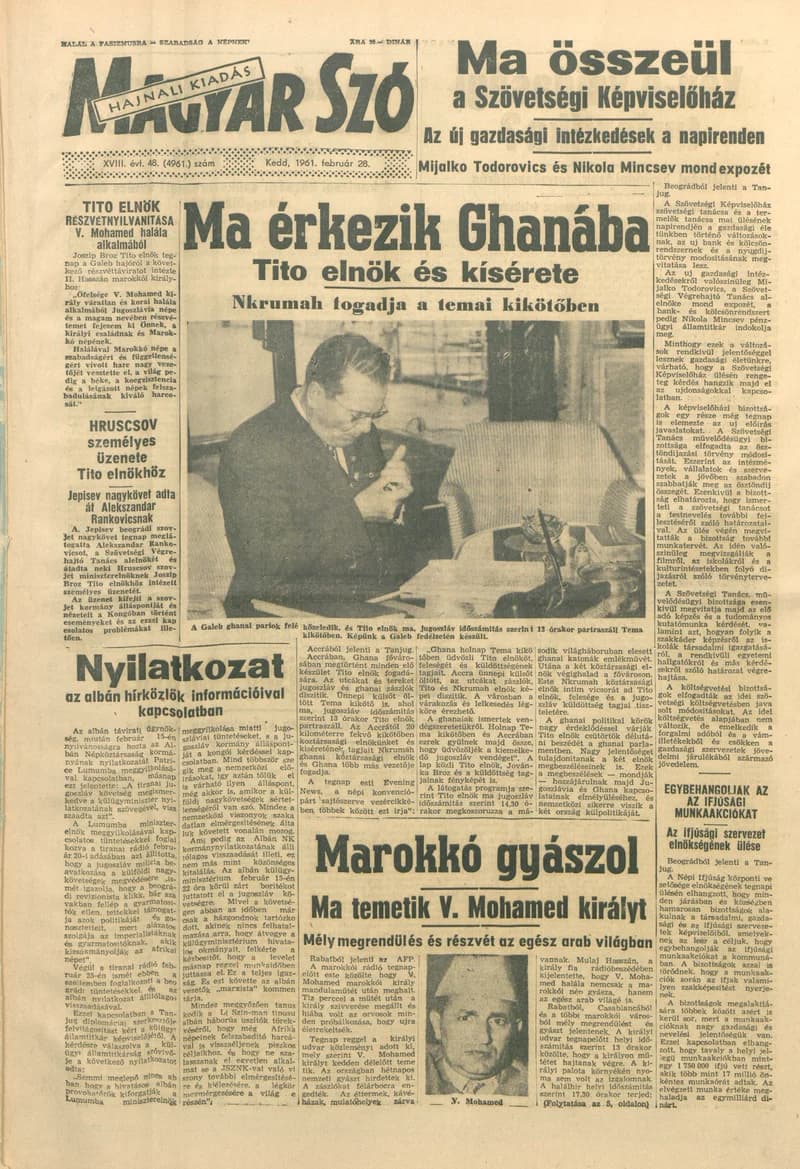 Magyar Szó, 18. évf. 1961. február 28. 48. sz. 1–12. oldal