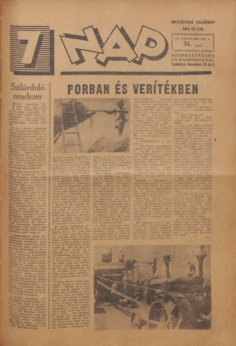 7 Nap, 9. évf. 1954. augusztus 1. 31. sz. 1–16. oldal