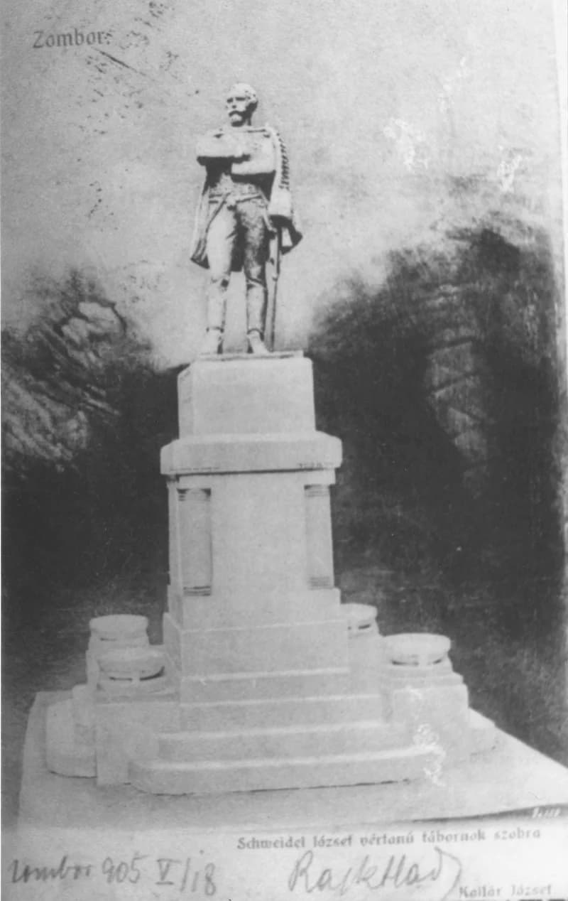 Schweidel József szobor 