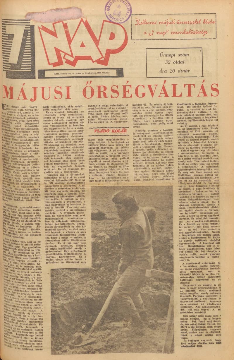 7 Nap, 13. évf. 1958. május 1. 19. sz.