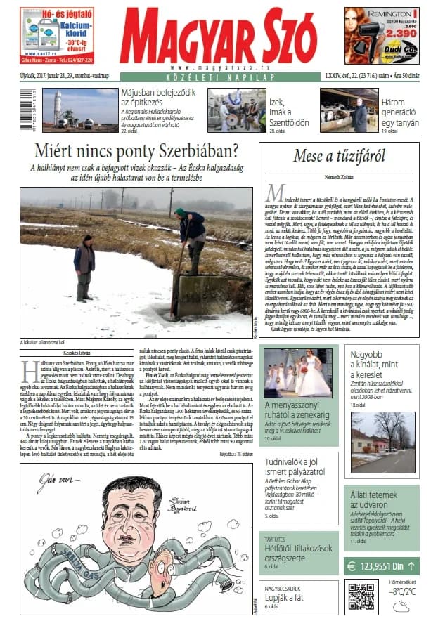 Magyar Szó, 74. évf. 2017. január 28. – 29. 22. sz. 1–32. oldal