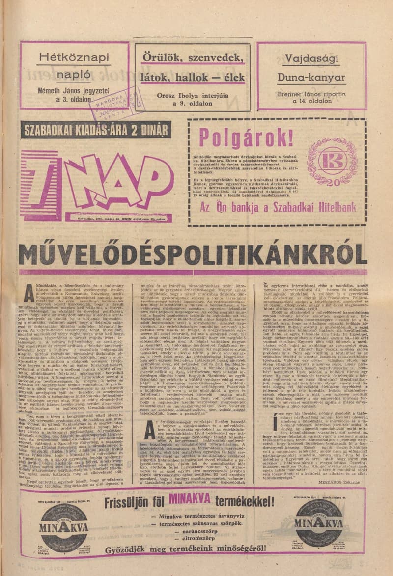 7 Nap, 30. évf. 1975. május 30. 21. sz. 1–28. oldal